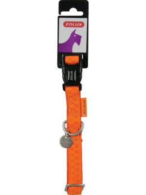 ZOLUX Collier r&eacute;glable mcleather 10mm orange pour chien 