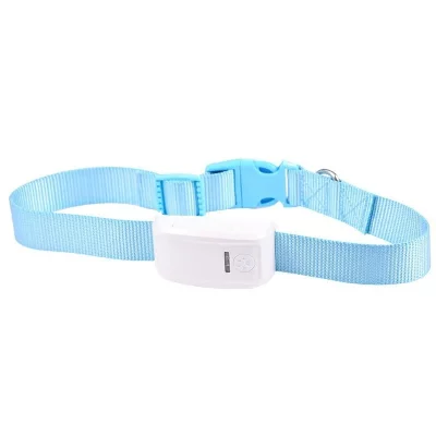 YONIS Collier traceur GPS GSM GPRS animaux chien chat anti perte bleu