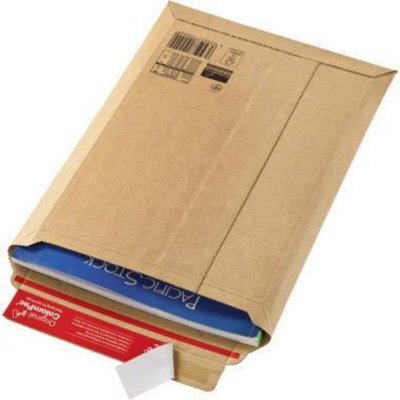COLOMPAC  Enveloppes d'exp&eacute;dition en carton ondul&eacute; marron.