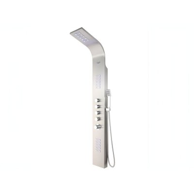 VENTE UNIQUE Colonne de douche baln&eacute;o thermostatique &agrave; leds FEL