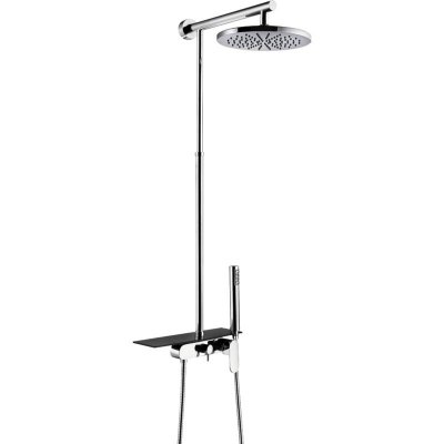 ESSEBAGNO Colonne de douche m&eacute;canique avec tablette Apsara ii chrome - 