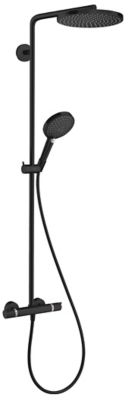 HANSGROHE Colonne de douche thermostatique noir  Raindance Select S
