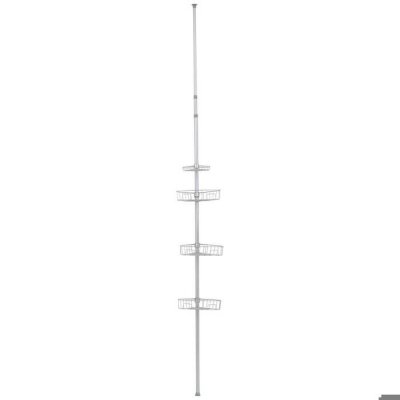 TENDANCE Colonne t&eacute;lescopique 4 &eacute;tag&egrave;res m&eacute;tal