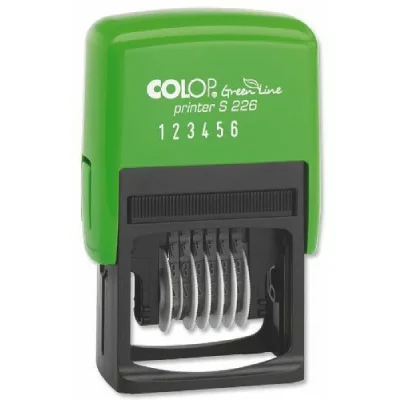 GENERIQUE Colop Tampon num&eacute;roteur 'Green Line'Printer S226,6 positions