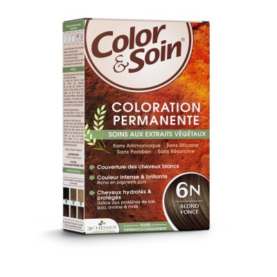 LES 3 CHENES Color & Soin Kit Coloration Permanente 6N Blond Fonc&eacute;