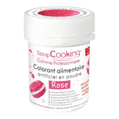SCRAPCOOKING Colorant alimentaire (artificiel) - Rose - 