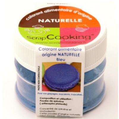 SCRAPCOOKING Colorant Alimentaire D'origine Naturelle - Bleu - 