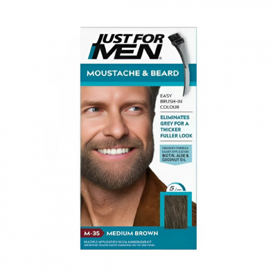 JUST FOR MEN COLORATION BARBE Ch&acirc;tain - Couleur naturelle-