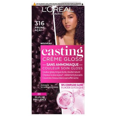 L OREAL PARIS Coloration Cheveux 316 Prune Exquise Casting Creme Gloss - La Bo&icirc;te