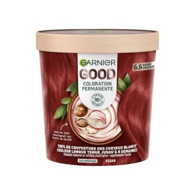 GARNIER Coloration Cheveux 6.6 Rouge Grenade Good - La Bo&icirc;te
