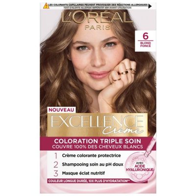 L OREAL PARIS Coloration Cheveux 6 Coloration Blond Fonc&eacute; Excellence - La Bo&icirc;te
