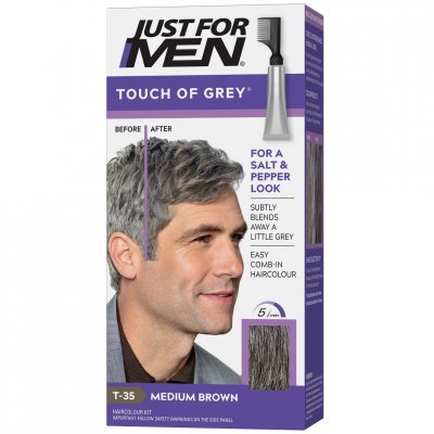 JUST FOR MEN COLORATION CHEVEUX HOMME - Gris Ch&acirc;tain-