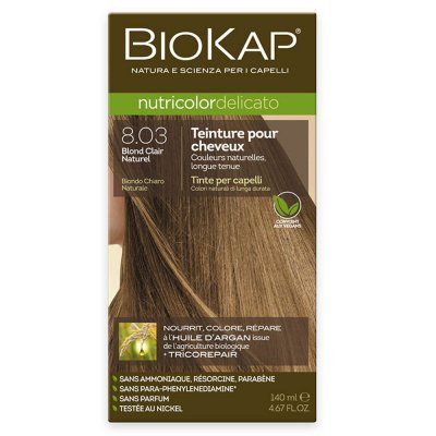 BIOKAP Coloration cheveux Nutricolor Delicato Blond clair naturel 8.03