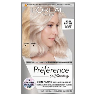 L OREAL PARIS Coloration Cheveux Permanent Blond Cendr&eacute; 01 Preference - La Boite