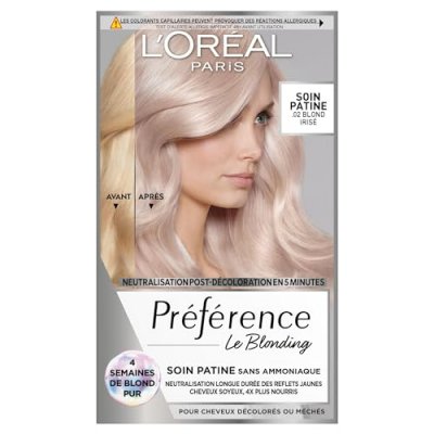L OREAL PARIS Coloration Cheveux Permanent Blond Iris&eacute; 02 Preference - La Boite