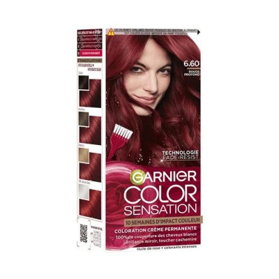 GARNIER Coloration Cheveux Permanent Rouge Profond  - La Boite