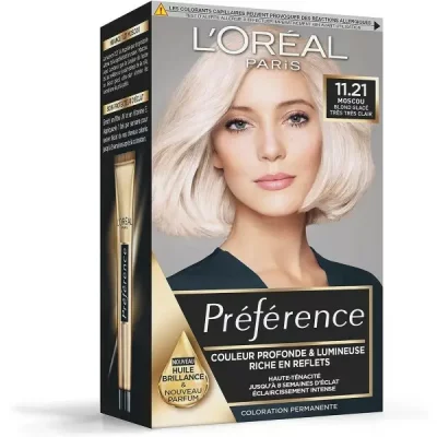 Coloration Permanente 11.21 Blond Glac&eacute; Tr&egrave;s Tr&egrave;s Clair 