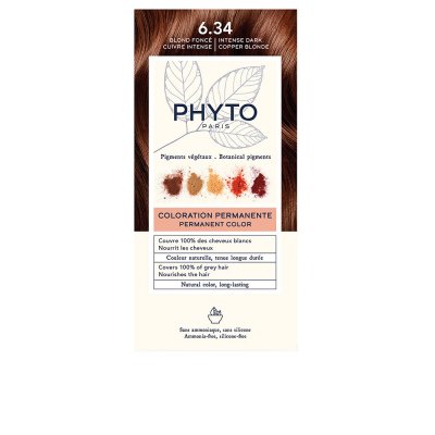 PHYTO Coloration Permanente 6.34 Blond Fonc&eacute; Pigments V&eacute;g&eacute;taux  - La Boite De Coloration