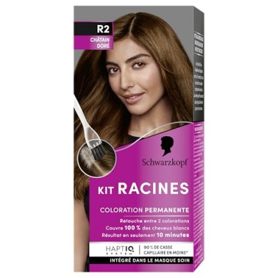 SCHWARZKOPF Coloration Permanente Kit Racine Ch&acirc;tain Dor&eacute;  - Le Kit De 11 Ml
