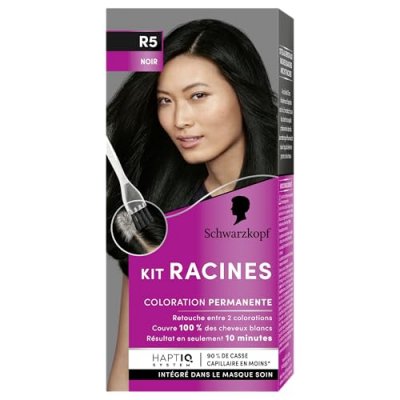 SCHWARZKOPF Coloration Permanente Kit Racines Noir R5  - La Boite De 22 Ml