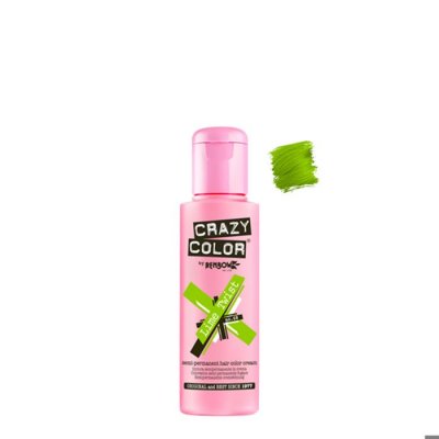 CRAZY Coloration semi-permanente, 68 - citron vert, 100ml, renbow, femme