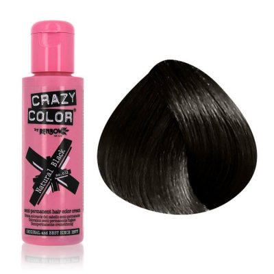CRAZY COLOR Coloration semi-permanente Black  100ML