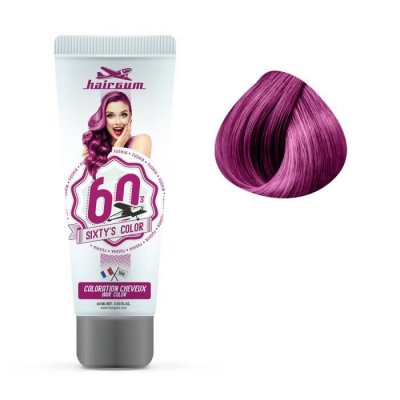HAIRGUM Coloration semi-permanente, fushia, 60ml, ,