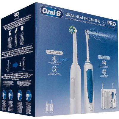 ORAL B Combin&eacute; dentaire Oxyjet + PRO1 - Blanc