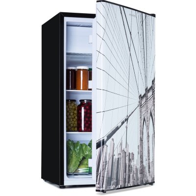 KLARSTEIN Combin&eacute; R&eacute;frig&eacute;rateur-cong&eacute;lateur  CoolArt 79L compartiment cong&eacute;lateur 9l porte 