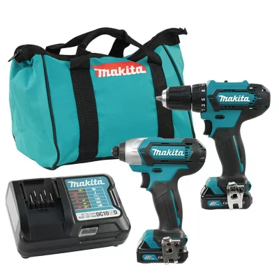 MAKITA Combopack 12V (2x1,5 ah) perceuse (DF33D) et visseuse &agrave; chocs (TD110DZ) -  CLX224X
