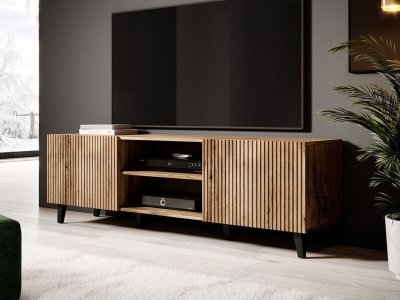 BEST MOBILIER Come - meuble TV - bois - 150 cm - style contemporain Couleur - Bois