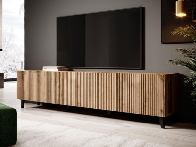 BEST MOBILIER Come - meuble TV - bois - 200 cm - style contemporain Couleur - Bois