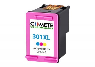 COMETE CONSOMMABLE COMETE 301 XL 1 Cartouche d'encre compatible avec HP 301 XL 301XL CH564E - Couleur