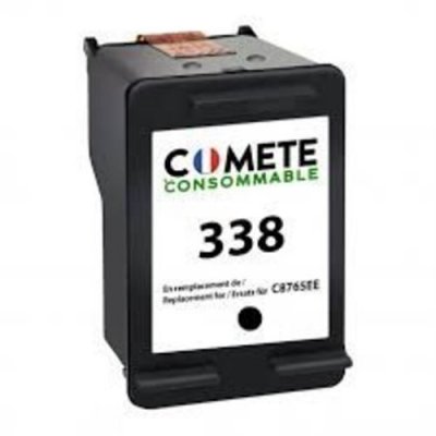 COMETE CONSOMMABLE COMETE - 338 - Cartouche d'encre Compatible HP 338 - Noir - Marque fran&ccedil;aise