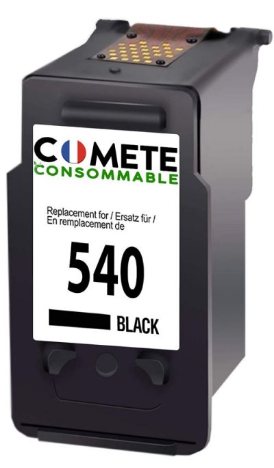 COMETE CONSOMMABLE COMETE - 540 - 1 Cartouche d'encre compatible avec CANON PG-540 PG540- Marque fran&ccedil;aise