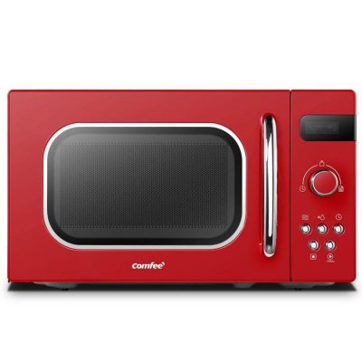 COMFEE  Micro-ondes de style R&eacute;tro vintage 20 L, 800 W,Rouge