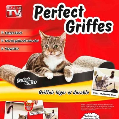 VENTEO COMME A LA TV Perfect Griffes-Grattoir Animaux Leger et Durable