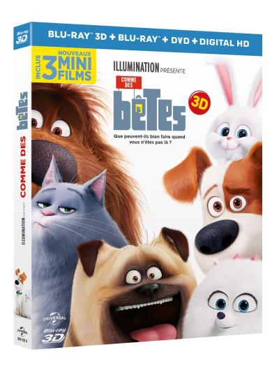 Comme des b&ecirc;tes Blu-ray 3D 