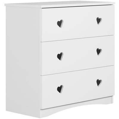 Commode 3 tiroirs Julia - Blanc
