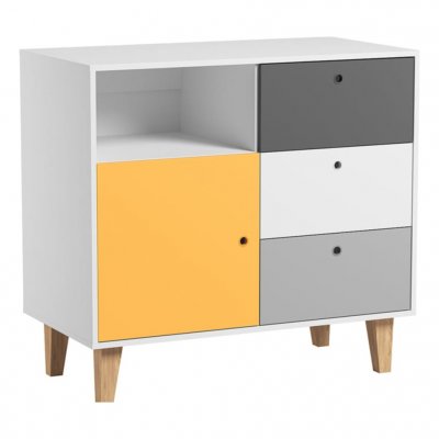 VOX Commode &agrave; langer Concept - Jaune