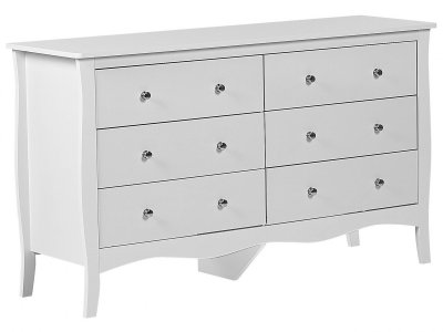 Commode blanche 6 tiroirs winchester 238139