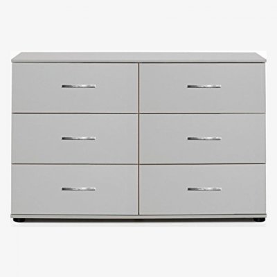 Commode de rangement coloris blanc - 130 X 41 X 83 cm -PEGANE-