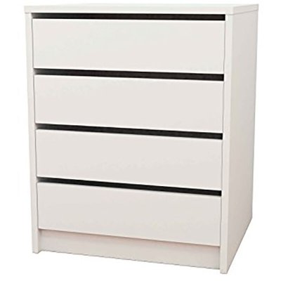 Commode / Meuble de rangement coloris blanc - Hauteur 61.4 x Longueur 50 x Profondeur 44 cm