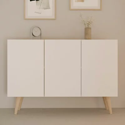Commode Toronto pour Salon 120 cm couleur Blanc