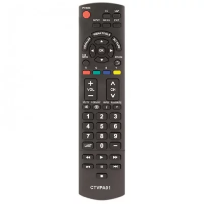 GENERIQUE Common Tv Ctvpa01 Panasonic Remote Control Noir