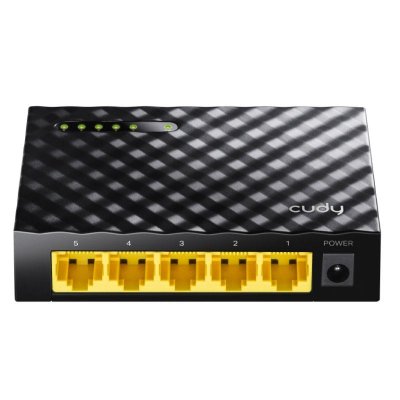 CUDY Commutateur  GS105 5 ports Gigabit adaptables 10/100/1000 Mbps