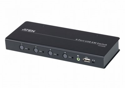 ATEN Commutateur km sans bornes usb  cs724km &agrave; 4 ports, incl. C&acirc;bles