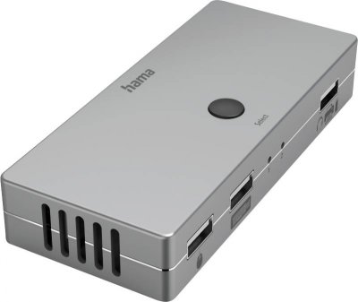 HAMA Commutateur KVM, 4 ports, 3 USB-A, 1 HDMI, avec c&acirc;ble - Neuf