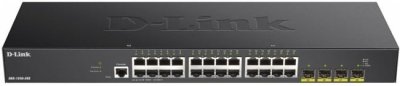 D LINK Commutateur semi-administrable D-Link 24 ports Gigabit + 4 ports SFP+ 10G