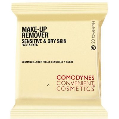 COMODYNES  Make-Up remover lingettes d&eacute;maquillantes peaux s&egrave;ches x 20